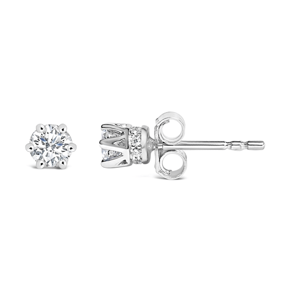 Haus of Brilliance 1/2ctw. Lab Grown Diamond Halo Stud Earrings
