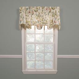 Abigail Print Lined Scallop Valance - 70x17