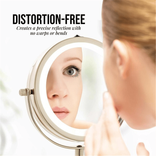Ovente 6in. Lighted Mangnification Makeup Mirror