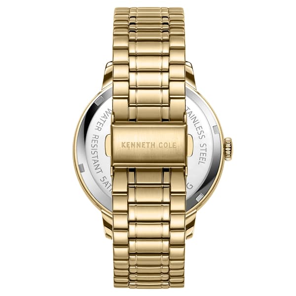 Mens Kenneth Cole&#174; Gold/Black Watch - KC51051004