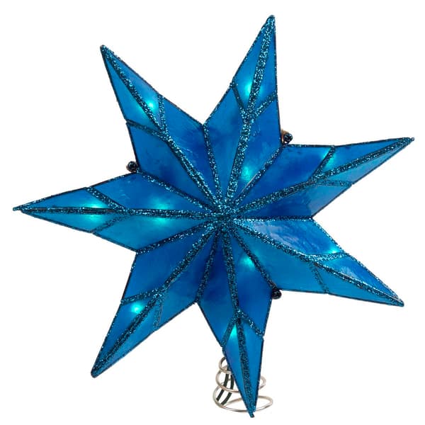 Kurt S. Adler 10-Light 7-Point Capiz Star Tree Top