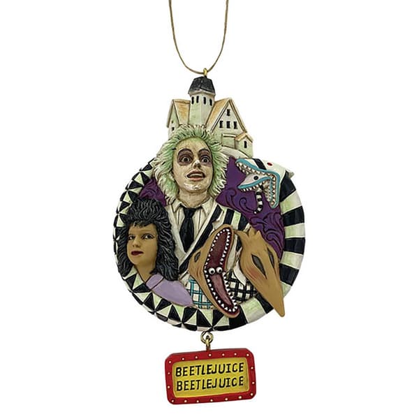 Jim Shore Beetlejuice Group Christmas Ornament - image 
