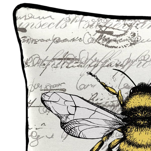 Jordan Manufacturing Bee Novelty Outdoor Throw Pillow