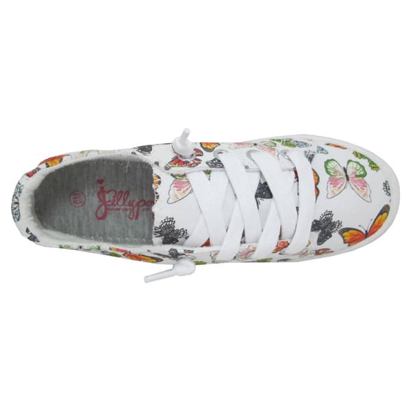 Womens Jellypop Dallas Fashion Sneakers - White/Butterfly