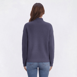 Womens Architect® Long Sleeve Mock Neck Shaker Stitch Sweater