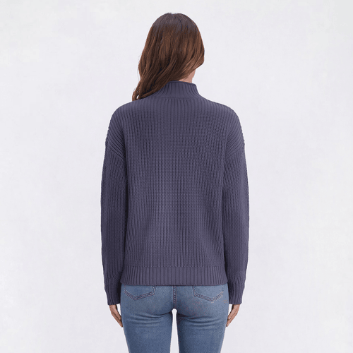 Womens Architect® Long Sleeve Mock Neck Shaker Stitch Sweater