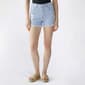 Juniors Gogo Jeans High Rise Side Embroidered Shorts- Light Wash - image 1