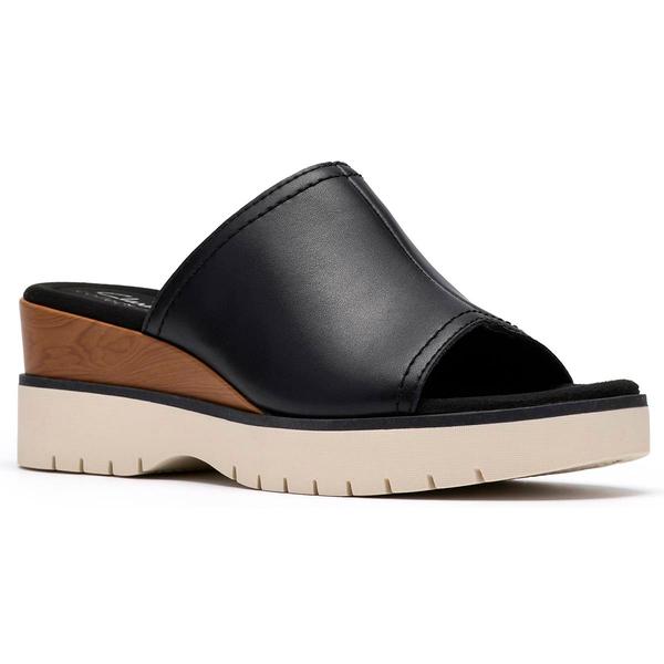 Womens Clarks(R) Collection Diaz Wedge Sandals - image 
