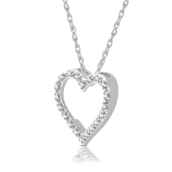 Nova Star&#174; 1/10cttw. Lab Grown Diamond Heart Shape Pendant