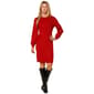 Womens Nina Leonard Long Pleat Bubble Sleeve Sweater Dress - image 2