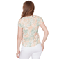 Womens Emaline Key Items Short Sleeve Textured Abstract Blouse - image 2