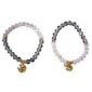 Beautiful Blessings 2pc. Stretch Beaded Elephant Charm Bracelets - image 1