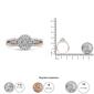 Haus of Brilliance Rose Gold Plated Cross-Over Engagement Ring - image 6