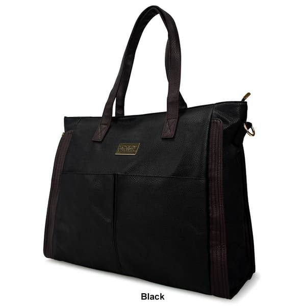 Badgley Mischka Rose Vegan Leather Travel Tote Weekender Bag