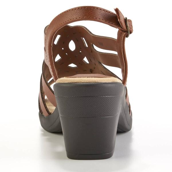 Womens Easy Street Jira Heeled Strappy Sandals