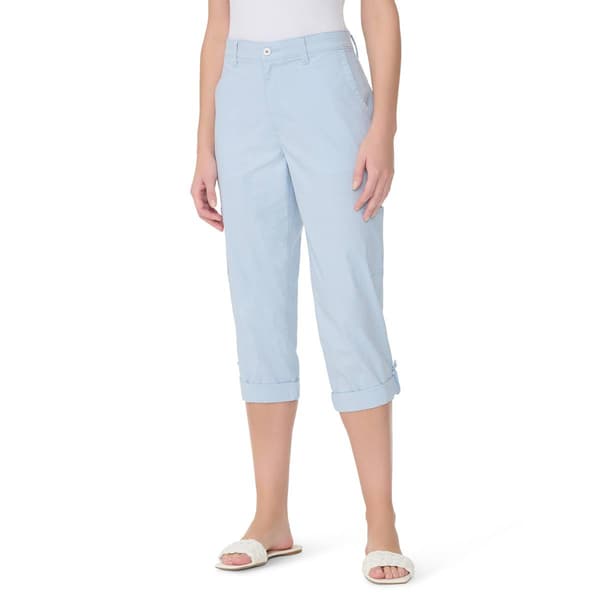 Womens Gloria Vanderbilt Morning Dew Cargo Capris w/ Flex Waist - image 