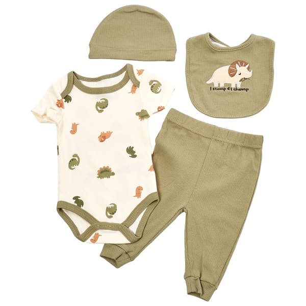 Baby Boy (NB-9M) Rene Rofe(R) 4pc. Dino Pants Set - image 