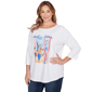 Plus Size Ruby Rd. Must Haves II 3/4 Sleeve Bella Vista Tee - image 3