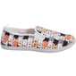 Womens Ashley Blue Canvas Cat Faces Slip On Fashion Sneakers - image 3