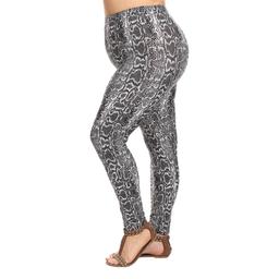 Plus Size White Mark® Snake Leggings