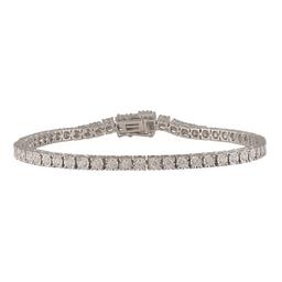 Nova Star® 7in. Sterling Silver 2ctw. Lab Grown Diamond Bracelet