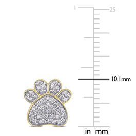 Diamond Classics&#8482; 10kt. Gold Dog Paw Earrings