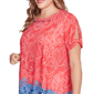 Plus Size Ruby Rd. Americana Chic Paisley Embellished Jersey Tee - image 5