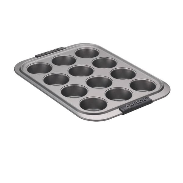 Anolon&#174; Advanced Nonstick Bakeware Muffin Pan with Lid -12-Cup