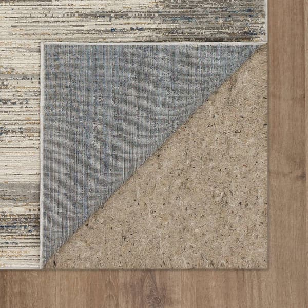 Mohawk Home Furie Stripe Light Grey Area Rug