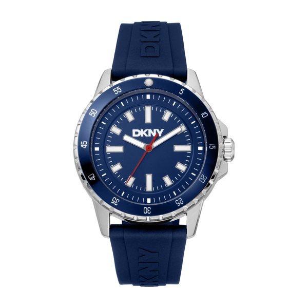 Mens DKNY Sport Watch Dark Blue Silicone Strap - DK1G130P0025 - image 
