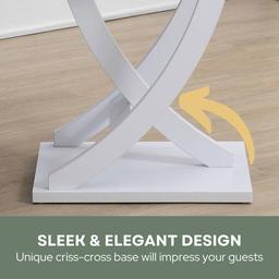 Convenience Concepts Newport Criss-Cross Chairside End Table