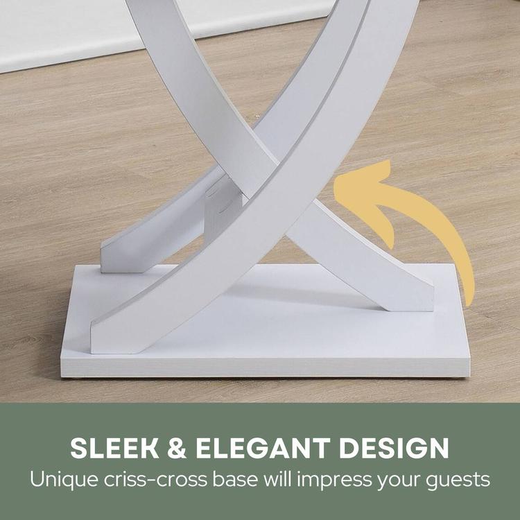 Convenience Concepts Newport Criss-Cross Chairside End Table