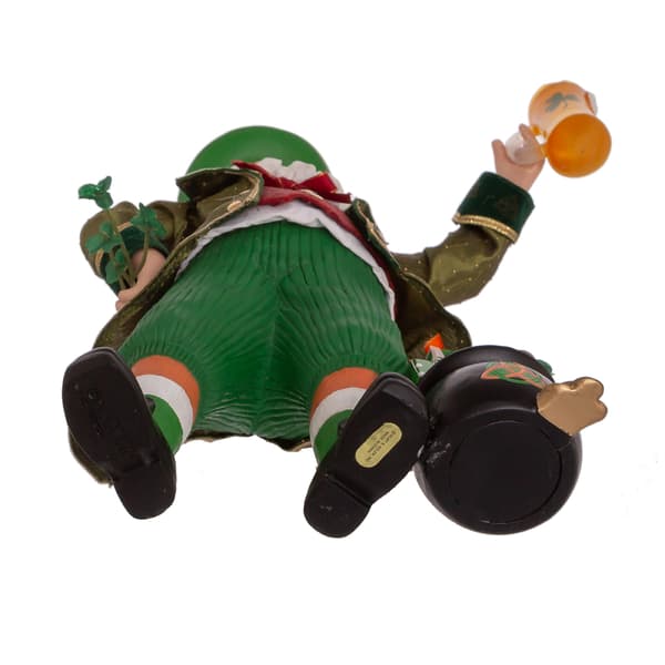 Kurt S. Adler 12in. Musical Irish Santa Figurine