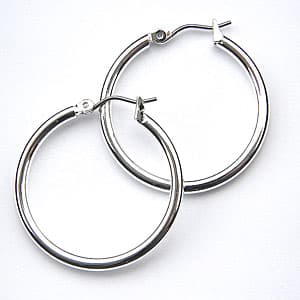 Nine West Silver Hoop Earrings - image 