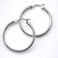 Nine West Silver Hoop Earrings - image 1