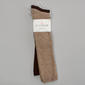 Womens Cuddl Duds 2pk Wide Rib Knee High Socks - image 1