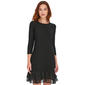 Womens Tommy Hilfiger 3/4 Sleeve Jersey Ruffle Hem A-Line Dress - image 3