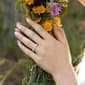 Sterling Silver 1 3/4ctw. White Moissanite Anniversary Band - image 6