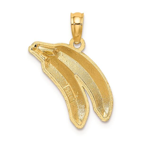 Unisex Gold Classics&#8482; 14kt Gold Enamel Bananas Charm
