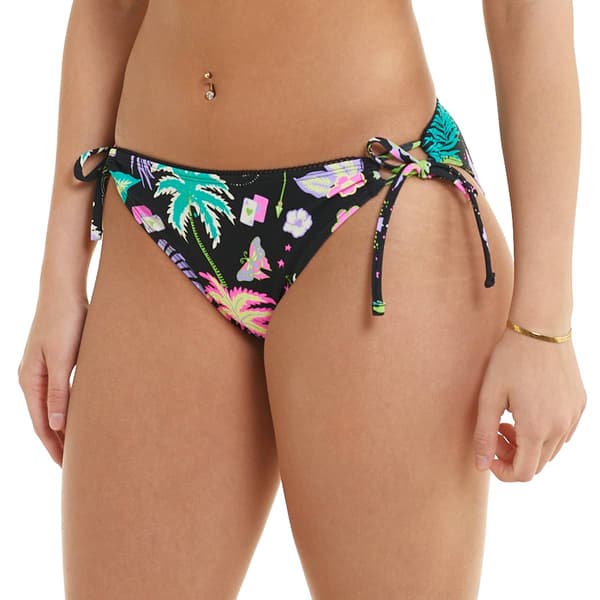 Juniors California Sunshine Picot Edge Swim Bottoms - image 