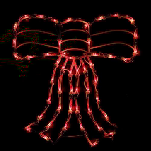 Northlight Seasonal 18in. Pre-Lit Red Bow Window Silhouette