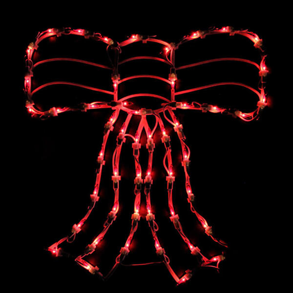 Northlight Seasonal 18in. Pre-Lit Red Bow Window Silhouette - image 