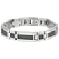 Mens Lynx Stainless Steel with Carbon Fiber Bracelet - image 1