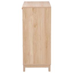 Baxton Studio Elsbeth Oak Brown Wood 5-Drawer Storage Cabinet