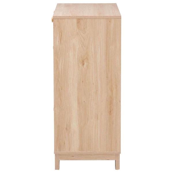 Baxton Studio Elsbeth Oak Brown Wood 5-Drawer Storage Cabinet