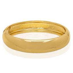 14kt. Gold Plated Wide Shiny Bangle Bracelet