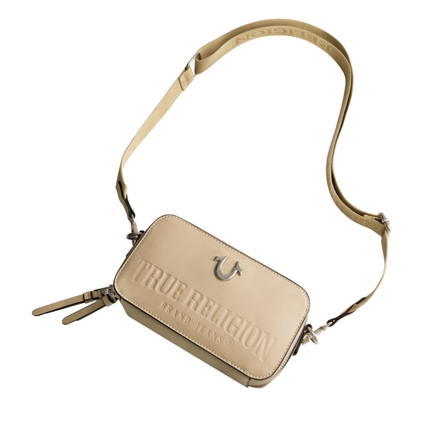 True Religion Double-Zip Horseshoe Camera Bag