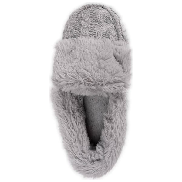 Womens MUK LUKS® Sequoia Moccasin Slippers - Medium Grey