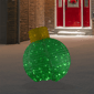 Northlight LED Green Tinsel Onion Outdoor Christmas Ornament - image 2