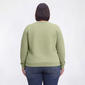 Plus Size Top Stitch by Morning Sun Kitty Fleece Sweatshirt - image 2